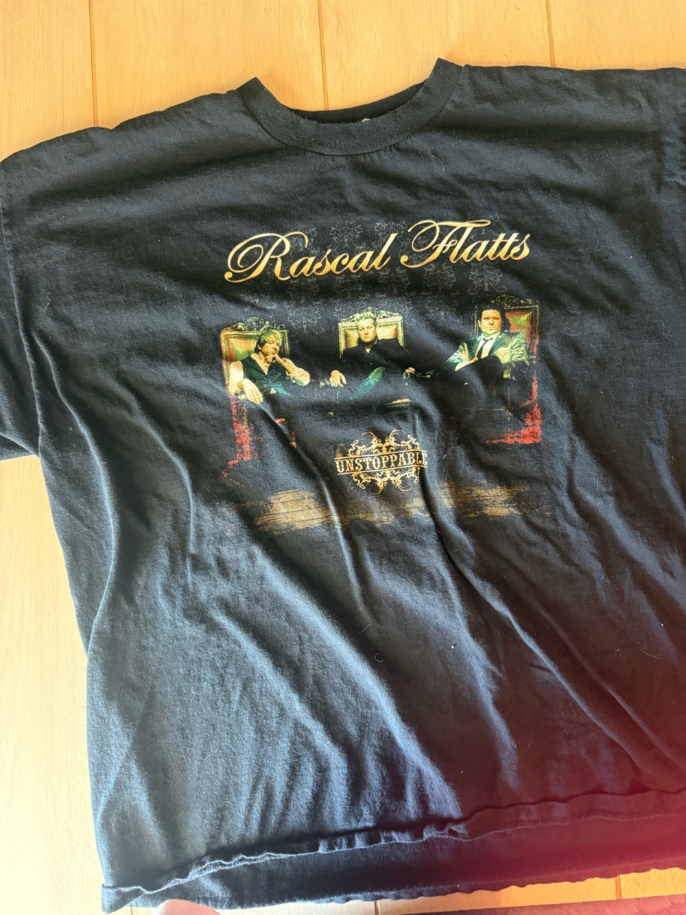 Rascal Flatts Black 'Unstoppable' Tour Concert Tee XXL